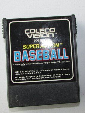 Vintage Coleco Vision Baseball Video Game Cartridge